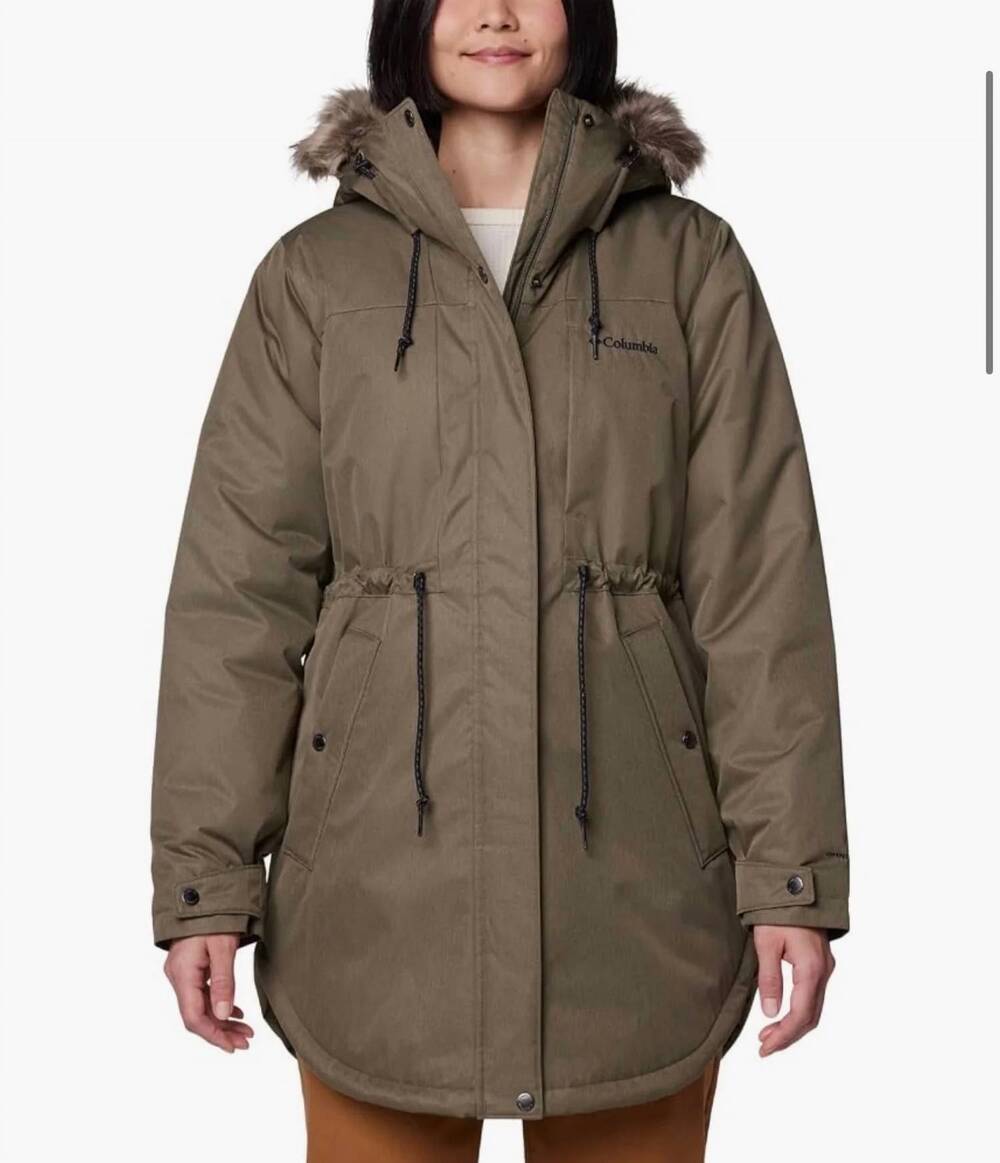 NEW COLUMBIA women's suttle mountain 2 mid insulated jacket winter jacket in gre